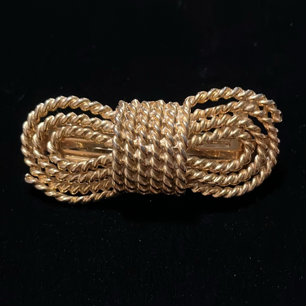 Gold Color Rope Design Hair Clip - Picture 16 of 16